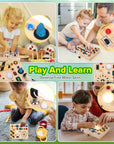 Toddler Busy Board, Toys For 1-3 Year Old Boys, Sensory Travel Toys, Preschool Learning Activities, Birthday Gift For Toddler