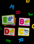 🧠 Wooden Alphabet Letters and Dry Wipe Flashcards – KEYBABY™ - حروف أبجدية خشبية وبطاقات تعليمية قابلة للمسح