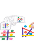 Wooden Creative Sticks And Rings Puzzle Intelligence Game Montessori Early Childhood Educational Toys For Children 3 Year Old
