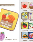 Animal Cognitive stimulation Fabric Book, Repeated Paste Book & Sensory toys