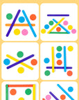 Wooden Creative Sticks And Rings Puzzle Intelligence Game Montessori Early Childhood Educational Toys For Children 3 Year Old