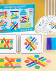 Wooden Creative Sticks And Rings Puzzle Intelligence Game Montessori Early Childhood Educational Toys For Children 3 Year Old