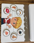 Interactive Arabic Montessori Book for Preschoolers -كتاب تعليمي تفاعلي للأطفال – مناسب من عمر ٣ سنوات