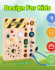 Toddler Busy Board, Toys For 1-3 Year Old Boys, Sensory Travel Toys, Preschool Learning Activities, Birthday Gift For Toddler