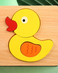 High Quality 3D Wooden Puzzle Baby Cartoon Animal Traffic Jigsaw  Early Learning Cognition Game Puzzle Toys for Children