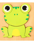 High Quality 3D Wooden Puzzle Baby Cartoon Animal Traffic Jigsaw  Early Learning Cognition Game Puzzle Toys for Children