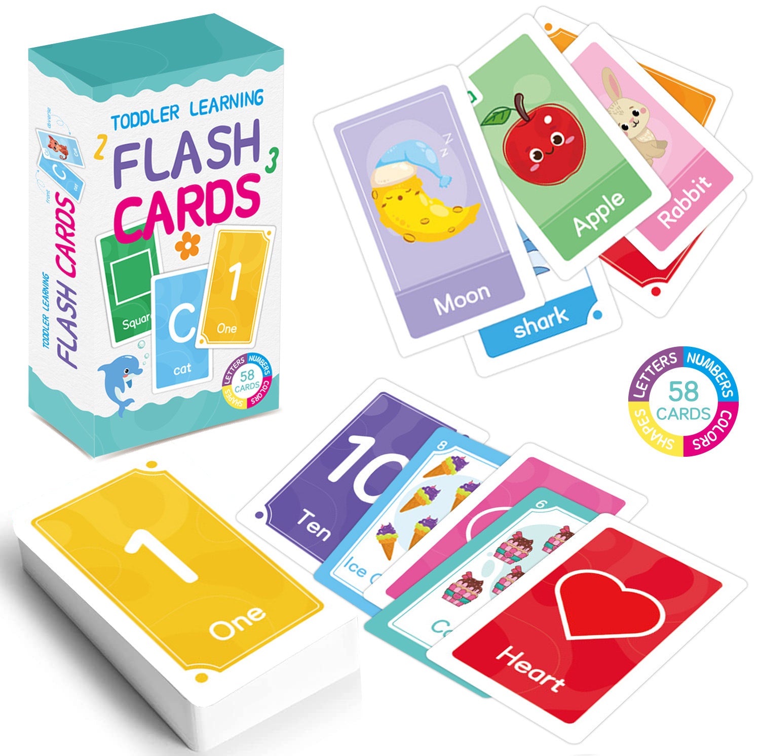 Toddler Learning Flash Cards بطاقات تعليمية ممتعة للأطفال!