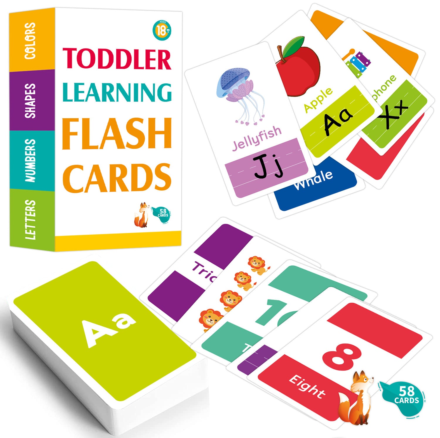 Toddler Learning Flash Cards بطاقات تعليمية ممتعة للأطفال!