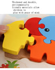 High Quality 3D Wooden Puzzle Baby Cartoon Animal Traffic Jigsaw  Early Learning Cognition Game Puzzle Toys for Children