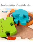 High Quality 3D Wooden Puzzle Baby Cartoon Animal Traffic Jigsaw  Early Learning Cognition Game Puzzle Toys for Children