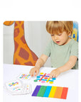 Wooden Creative Sticks And Rings Puzzle Intelligence Game Montessori Early Childhood Educational Toys For Children 3 Year Old