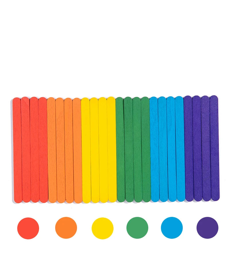 Wooden Creative Sticks And Rings Puzzle Intelligence Game Montessori Early Childhood Educational Toys For Children 3 Year Old